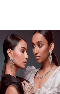 Models in Narayan Jewellers exquisite NYFW collection for Harper’s Bazaar magazine’s March 2019 issue. 