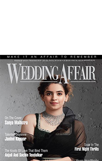 Actress Sanaya Malhotra in Narayan Jewellers for Wedding Affair December – January 2019 issue.