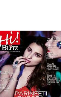 Actress Parineeti Chopra looked stylish in our jewellery on Hi Blitz magazine cover and inside in October 2016 issue.