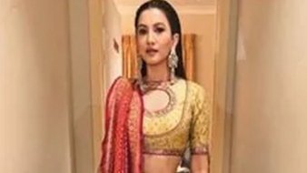 Gauhar Khan looks gorgeous in our jewellery at an event. 