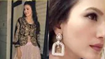 Gauhar Khan sported our elegant earrings for an event in Kanpur.