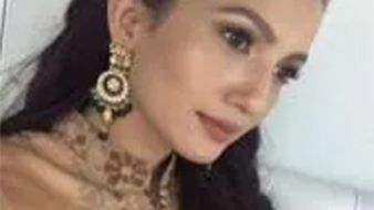 Gauhar Khan wore our earrings for gems closing ceremony at Jaipur 2017